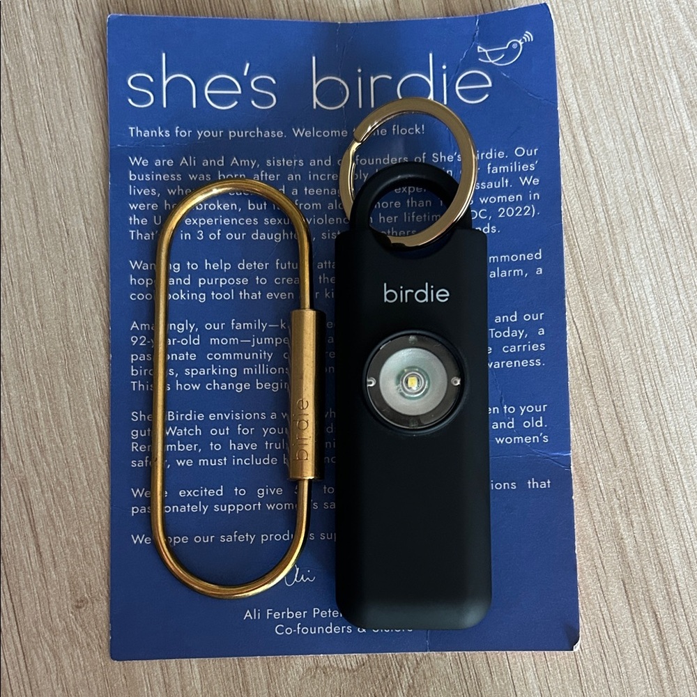 Personal Safety Alarm - Black and Gold